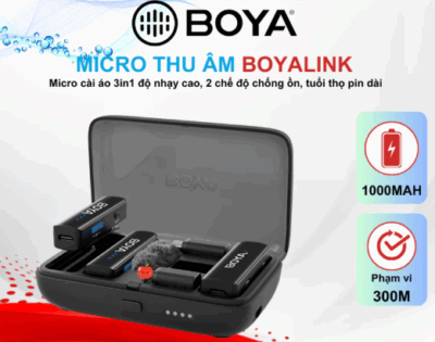 Micro Cài Áo Không Dây BOYALINK 3in1 Đa Năng Chính Hãng