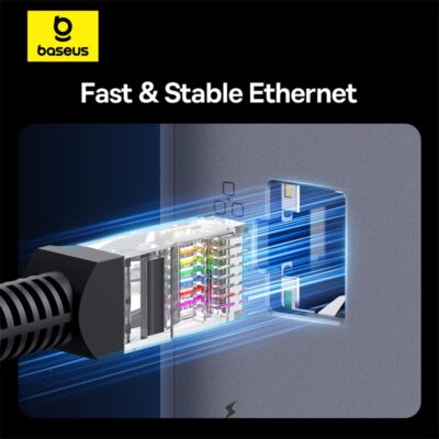 Thiết bị mở rộng hiệu Baseus Spacemate Series 10-in-1 (MAC) - Biến chiếc MacBook của bạn thành một trung tâm làm việc hiệu suất cao với <strong>Baseus Spacemate Series 10-in-1</strong>. Đây là giải pháp kết nối toàn diện, mở rộng một cổng Type-C thành 10 cổng chức năng mạnh mẽ: HDMI 4K@60Hz siêu mượt, các cổng USB 3.2 truyền dữ liệu 10Gbps siêu tốc, mạng LAN Gigabit, đầu đọc thẻ SD/TF, jack 3.5mm và sạc PD 100W. Với thiết kế đứng dọc độc đáo, sản phẩm giúp tiết kiệm không gian bàn làm việc và tản nhiệt hiệu quả. Vỏ nhôm cao cấp, sang trọng, <strong>Baseus Spacemate Series 10-in-1</strong> là trung tâm chỉ huy, giải phóng toàn bộ tiềm năng sáng tạo và hiệu suất làm việc của bạn.