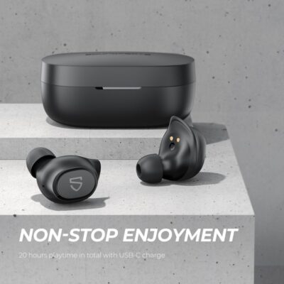 Tai nghe True Wireless SoundPEATS TrueFree 2, In-ear, Driver 6mm, Pin 20H, IPX7, Bluetooth 5.0, Mono Mode - Tai nghe <strong>SoundPEATS TrueFree 2</strong> thiết kế in-ear thể thao, driver 6mm, âm thanh sống động với codec SBC. Pin 4H (tai nghe), 20H (với hộp sạc), sạc USB-C. IPX7 chống nước, micro tích hợp, Bluetooth 5.0, hỗ trợ Mono Mode. Nút bấm vật lý điều khiển. Bảo hành 12 tháng, lý tưởng cho thể thao, nghe nhạc, đàm thoại.