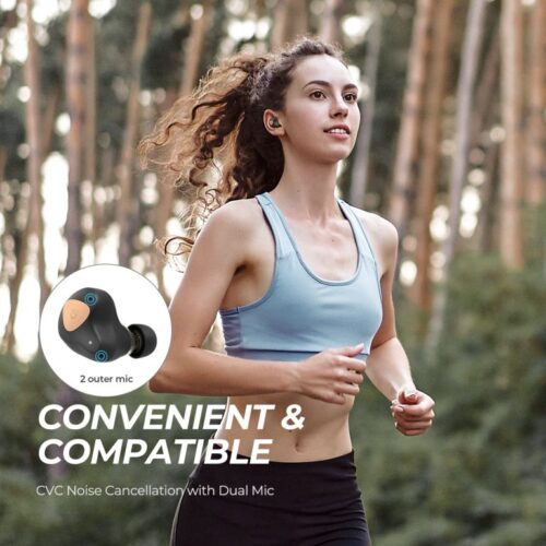 Tai nghe True Wireless SoundPEATS Truengine 3SE, In-ear, Dual Driver 6mm, Pin 30H, IPX5, Bluetooth 5.0, Game Mode, cVc 8.0 - Hình ảnh 3