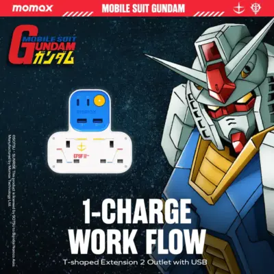 Dây nguồn mở rộng MOMAX US17UKGDW hình chữ T 1-Charge Work Flow có 2 ổ cắm, 2 cổng USB-A và 2 cổng USB-C - Phiên bản giới hạn - Trải nghiệm giải pháp năng lượng độc đáo và mạnh mẽ cho không gian làm việc của bạn với <strong>Dây nguồn mở rộng MOMAX US17UKGDW</strong> 1-Charge Work Flow - phiên bản giới hạn. Thiết kế hình chữ T sáng tạo, tiết kiệm không gian, tích hợp 2 ổ cắm chuẩn UK cùng 4 cổng sạc USB (2x USB-A, 2x USB-C) công suất cao, cho phép bạn cấp nguồn và sạc đồng thời nhiều loại thiết bị, từ laptop đến điện thoại, máy tính bảng, tai nghe... <strong>MOMAX US17UKGDW</strong> không chỉ mang đến sự tiện lợi mà còn tích hợp các lớp bảo vệ an toàn hàng đầu. Sở hữu ngay phiên bản giới hạn <strong>MOMAX US17UKGDW</strong> để biến không gian làm việc của bạn trở nên hiệu quả và phong cách hơn.