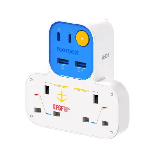 Dây nguồn mở rộng MOMAX US17UKGDW hình chữ T 1-Charge Work Flow có 2 ổ cắm, 2 cổng USB-A và 2 cổng USB-C - Phiên bản giới hạn - Hình ảnh 2