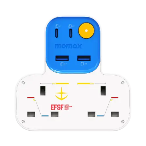Dây nguồn mở rộng MOMAX US17UKGDW hình chữ T 1-Charge Work Flow có 2 ổ cắm, 2 cổng USB-A và 2 cổng USB-C - Phiên bản giới hạn - Hình ảnh 4