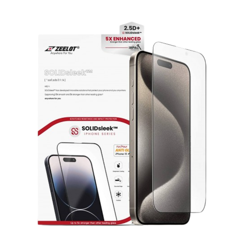 Kính Cường Lực ZEELOT Anti-Glare Chống Chói, Chống Vân Tay cho iPhone 15/15 Plus/15 Pro/15 Pro Max và iPhone 16 Series ZEELOT Anti-Glare