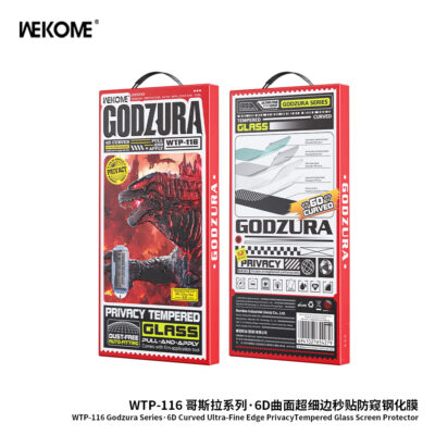 Kính Cường Lực Godzura WTP-116 Chống Nhìn Trộm, Khung Tự Dán, Chống Vân Tay
