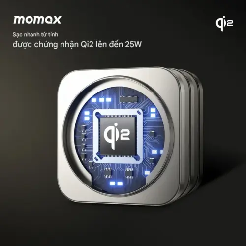 Đế sạc không dây từ tính MOMAX UD31 Qi2 15W 3 trong 1 có thể gập lại Q2.Mag - Hình ảnh 7