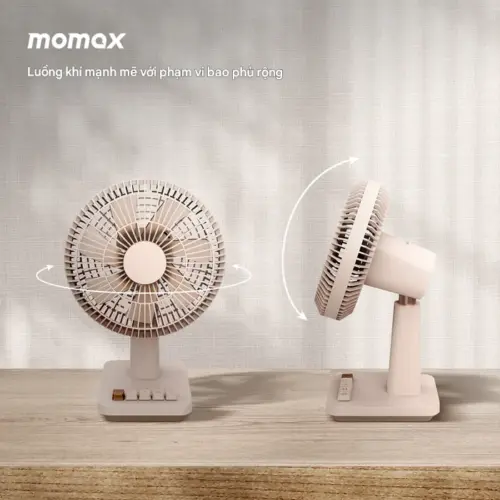 Quạt mini không dây để bàn MOMAX IF20L2 1°Pod siêu êm - Hình ảnh 7