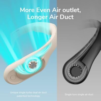 Quạt Đeo Cổ Không Cánh JISULIFE FA35 Pin 4500mAh, 4 Cấp Gió, Làm Mát 360° - Trải nghiệm đỉnh cao của công nghệ làm mát cá nhân với quạt đeo cổ không cánh <strong>JISULIFE FA35</strong>. Được trang bị viên pin "khủng" 4500mAh, sản phẩm cho thời gian hoạt động lên đến 20 giờ, sẵn sàng đồng hành cùng bạn cả ngày. Công nghệ làm mát vòm 360° với các cửa gió trên và dưới tạo ra luồng khí mạnh mẽ, mát lạnh toàn diện. Đặc biệt, <strong>JISULIFE FA35</strong> sở hữu 4 cấp độ gió, bao gồm chế độ "siêu gió" giúp hạ nhiệt tức thì trong những ngày nóng đỉnh điểm. Thiết kế công thái học, chất liệu thân thiện với da và vận hành siêu êm ái mang đến sự thoải mái và đẳng cấp vượt trội. Đây là lựa chọn hoàn hảo để giải phóng đôi tay và tận hưởng mùa hè sảng khoái.