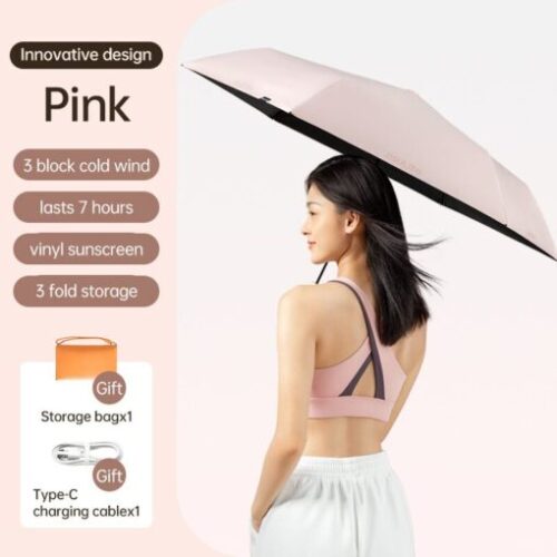 Dù đa năng tích hợp quạt Jisulife FA52 Chống nắng UPF 50+, Chống gió và mưa , Quạt di động 2500mAh - Bảo Hành 12 Tháng - Hình ảnh 2