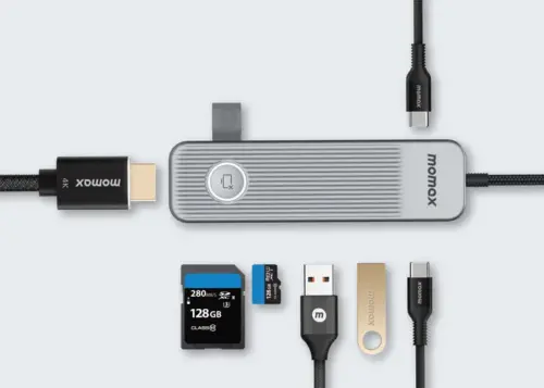 Bộ chuyển đổi đa cổng MOMAX DH17E Hub USB-C 1 liên kết 7 trong 1 - Hình ảnh 6