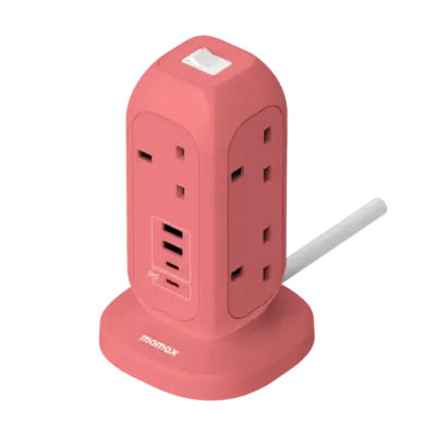 Ổ cắm điện 7 ổ cắm MOMAX US18UK OnePlug có cổng USB - Giải quyết mọi vấn đề thiếu ổ cắm và sạc cho nhiều thiết bị cùng lúc với <strong>Ổ cắm điện MOMAX US18UK</strong> OnePlug. Thiết kế hiện đại tích hợp tới 7 ổ cắm chuẩn UK và các cổng sạc USB tiện lợi (có thể hỗ trợ sạc nhanh tùy phiên bản), cung cấp đủ điểm cấp nguồn cho mọi thiết bị của bạn, từ đồ gia dụng đến smartphone, tablet. Tích hợp các tính năng bảo vệ an toàn tiên tiến, <strong>MOMAX US18UK</strong> mang đến sự an tâm tuyệt đối. Đây là giải pháp năng lượng trung tâm, hiệu quả cho gia đình, văn phòng, hoặc các khu vực cần nhiều điểm cấp nguồn an toàn.