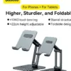 Giá Đỡ Điện Thoại/iPad Baseus Desktop Biaxial Foldable Metal Stand - Trục Kép, Gấp Gọn, Hợp Kim Nhôm Chống Mỏi Cổ - Trải nghiệm sức mạnh sạc nhanh vượt trội trong một thiết kế tối giản với <strong>Baseus Palm C+U 30W US</strong>. Đây là giải pháp năng lượng "tất cả trong một", với công suất 30W mạnh mẽ có khả năng sạc nhanh cho cả MacBook Air, iPad Pro và điện thoại. Trang bị 2 cổng USB-C (PD 30W) và USB-A (QC 18W), củ sạc này đáp ứng mọi nhu cầu sạc của bạn. Kích thước siêu nhỏ gọn chỉ nằm trong lòng bàn tay, lý tưởng cho việc di chuyển. Tích hợp công nghệ SuperSi và các tính năng bảo vệ an toàn, <strong>Baseus Palm C+U 30W US</strong> là sự nâng cấp hoàn hảo cho mọi tín đồ công nghệ.