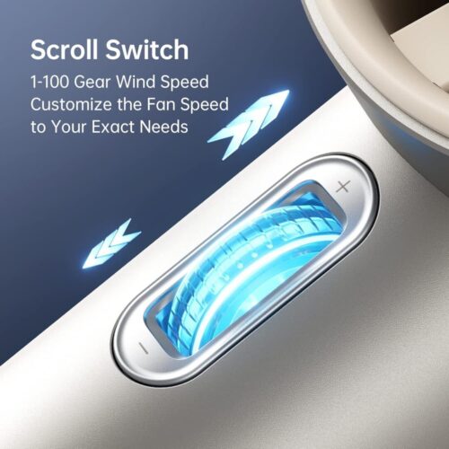 Quạt Cầm Tay Cao Cấp JISULIFE Pro1 S (FA53 PRO) 18W Sạc Nhanh - Đèn LED Hiển Thị - Sử Dụng Đến 15H - Hình ảnh 6