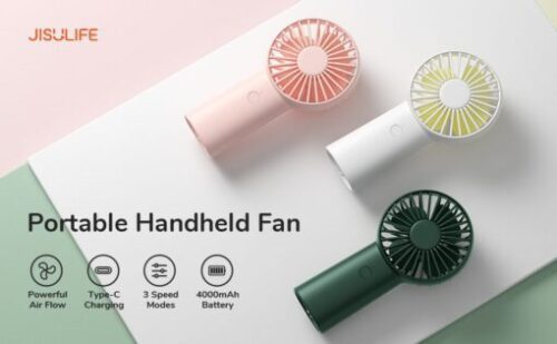 Quạt Cầm Tay Mini JISULIFE FA20X Plus ABS 4000mAh - Sạc Nhanh - Sử Dụng Lên Đến 16H Chính Hãng - Bảo Hành 12 Tháng - Hình ảnh 9
