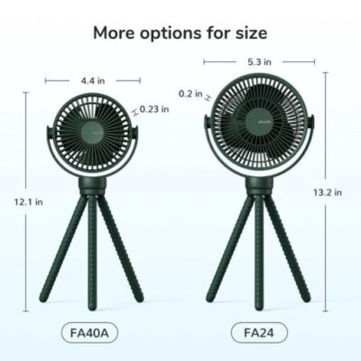 Quạt đặt trên xe đẩy Jisulife FA40A Mát 360 Độ , Pin 12 giờ - Giữ cho bé yêu luôn mát mẻ và dễ chịu trong mọi hành trình với quạt kẹp xe đẩy đa năng <strong>Jisulife FA40A</strong>. Được thiết kế với chân bạch tuộc linh hoạt, quạt dễ dàng bám chắc vào xe đẩy, nôi cũi, mang lại sự tiện lợi tối đa. Khả năng xoay 360° toàn diện giúp điều hướng làn gió êm ái đến mọi góc độ, bảo vệ bé khỏi cái nóng mà không thổi trực tiếp vào mặt. Với viên pin 4000mAh cho 12 giờ hoạt động, động cơ siêu yên tĩnh và lồng quạt an toàn tuyệt đối, <strong>Jisulife FA40A</strong> là lựa chọn hàng đầu của các bậc cha mẹ thông thái.