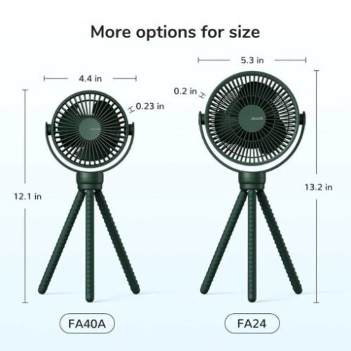 Quạt đặt trên xe đẩy Jisulife FA40A Mát 360 Độ , Pin 12 giờ - Hình ảnh 6