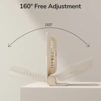 Quạt để bàn mini JISULIFE Life3 FA28 pin 4500mAh, 16 giờ - Nâng tầm không gian làm việc và nghỉ ngơi của bạn với quạt tích điện để bàn <strong>JISULIFE Life3 FA28</strong>. Là sự hòa quyện giữa thiết kế tối giản, hiện đại và công nghệ làm mát tiên tiến, sản phẩm này mang đến làn gió mát mẻ, êm ái cho mọi không gian. Với viên pin "khủng" 4500mAh cho thời gian hoạt động bền bỉ lên đến 16 giờ, bạn hoàn toàn tự do khỏi sự phụ thuộc vào ổ cắm. Động cơ không chổi than siêu êm cùng 4 tốc độ gió linh hoạt đảm bảo sự thoải mái tối đa mà không gây phiền nhiễu. <strong>JISULIFE Life3 FA28</strong> là sự đầu tư thông minh cho một mùa hè sảng khoái và hiệu suất làm việc cao hơn.