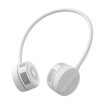 Quạt đeo cổ Jisulife FA25, pin 1.800mAh, tốc độ gió 3.5m/s, thiết kế xoay 360°, 4 tốc độ, nhẹ &an toàn