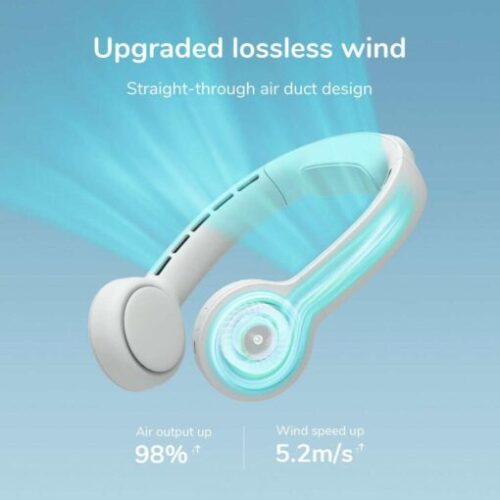 Quạt Đeo Cổ Không Cánh JISULIFE FA31 Pin 4500mAh, 3 cấp gió, 12 giờ - Hình ảnh 4