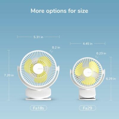 Quạt kẹp bàn mini Jisulife FA18S xoay 360, 4 tốc độ gió - Tối ưu không gian làm việc và tận hưởng làn gió mát mẻ với quạt kẹp bàn mini đa năng <strong>Jisulife FA18S</strong>. Với thiết kế kẹp thông minh, bạn có thể dễ dàng gắn quạt vào thành bàn, màn hình máy tính, kệ sách hay để đứng độc lập. Sản phẩm nổi bật với 4 cấp độ gió, bao gồm chế độ gió tự nhiên độc đáo, mang lại cảm giác thư thái. Pin dung lượng 4000mAh cho thời gian sử dụng lên đến 15 giờ, cùng khả năng xoay 360° linh hoạt giúp làm mát mọi góc cạnh bạn muốn. Vận hành siêu êm ái, <strong>Jisulife FA18S</strong> là giải pháp làm mát cá nhân hoàn hảo cho văn phòng, góc học tập và phòng ngủ.