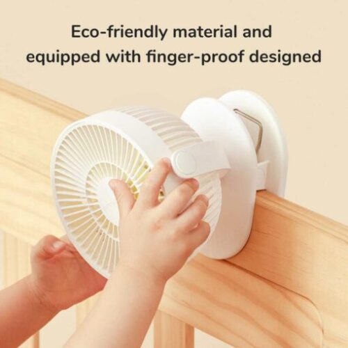 Quạt kẹp bàn mini Jisulife FA18S xoay 360, 4 tốc độ gió - Hình ảnh 2