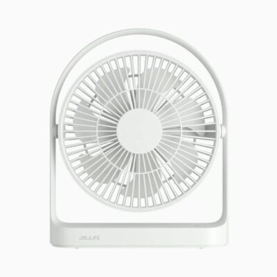 Quạt tích điện để bàn JISULIFE FA19 Xoay 330 Độ, pin 15 giờ, ABS Xoay 330 Độ vỏ ABS
