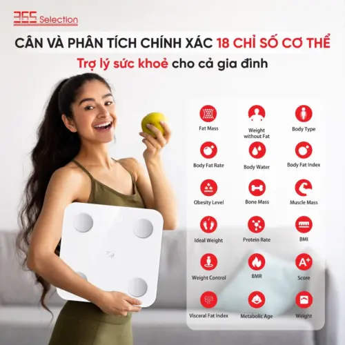 Cân Điện Tử Thông Minh 365 Selection WS2 Chính Hãng - Hình ảnh 5