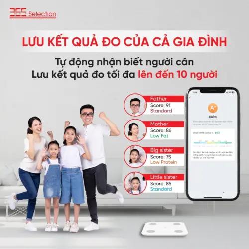 Cân Điện Tử Thông Minh 365 Selection WS2 Chính Hãng - Hình ảnh 3