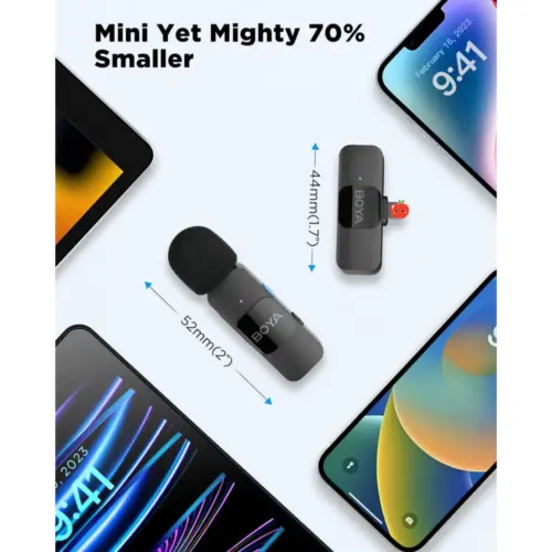Micro Thu Âm Không Dây BOYA BY-V2 FB194 2in1 Chính Hãng - Hình ảnh 4