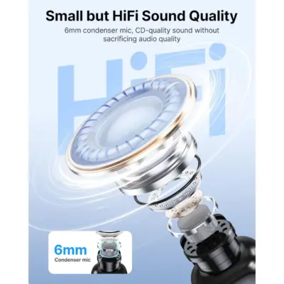 Micro Thu Âm Không Dây BOYA MINI 12 Chính Hãng - Micro Thu Âm Không Dây <strong>BOYA MINI 12</strong> siêu nhỏ gọn (5g), thu âm đa hướng 360°, chống ồn AI 3 mức. Tương thích Type-C, Lightning cho iPhone, Android, tablet, laptop. Pin 6 giờ, hộp sạc 1000mAh cho 30 giờ sử dụng. Phạm vi 100m, lý tưởng cho vlog, livestream, TikTok.