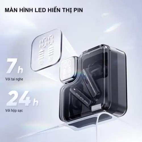 Tai nghe True Wireless QCY MeloBuds Neo, LED Hiển Thị Pin, Bluetooth 5.3, 24H Playtime, 68ms Low Latency - Hình ảnh 6