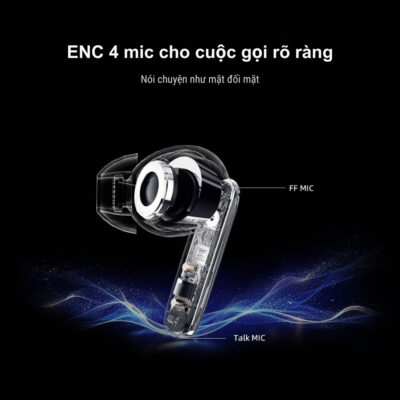 Tai nghe Bluetooth QCY T13 ANC2 - Chống Ồn Chủ Động ANC 28dB, Chống Ồn Gió, Đàm Thoại 4-Mic ENC Rõ Nét, Chính Hãng - Tận hưởng không gian âm nhạc riêng tư và cuộc gọi trong trẻo với <strong>Tai nghe Bluetooth QCY T13 ANC2</strong>. Được trang bị công nghệ Chống Ồn Chủ Động (ANC) sâu 28dB, sản phẩm giúp bạn đắm chìm hoàn toàn vào giai điệu yêu thích, loại bỏ mọi tạp âm xung quanh. Điểm đột phá là khả năng chống ồn gió lên đến 25km/h, đảm bảo âm thanh không bị rè nhiễu khi bạn di chuyển ngoài trời. Hệ thống 4-mic và công nghệ ENC mang lại chất lượng đàm thoại rõ nét vượt trội, giúp đối tác luôn nghe rõ giọng nói của bạn. Với thiết kế công thái học, pin bền bỉ và kết nối Bluetooth 5.3 ổn định, <strong>Tai nghe Bluetooth QCY T13 ANC2</strong> là lựa chọn hoàn hảo cho công việc và giải trí hàng ngày.