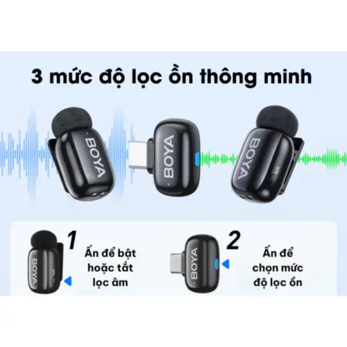 Micro Thu Âm Không Dây BOYA MINI 12 Chính Hãng - Hình ảnh 4