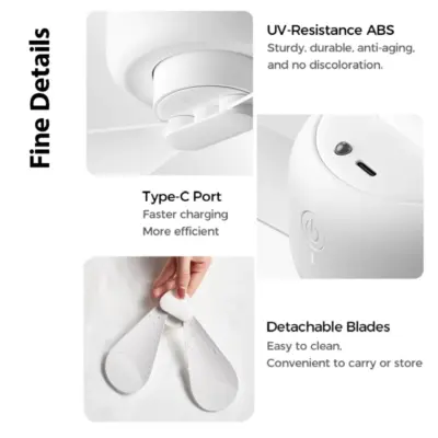 Quạt trần Jisulife FA16, pin 8.000mAh, 4 mức độ gió, động cơ không chổi than giảm tiếng ồn, hiệu suất cao - Bạn đang tìm kiếm giải pháp làm mát hiệu quả cho lều cắm trại, sân hiên hay những không gian không có quạt cố định? <strong>Quạt trần Jisulife FA16</strong> chính là người bạn đồng hành lý tưởng. Với thiết kế treo trần độc đáo, sản phẩm mang lại luồng gió mát từ trên xuống, lan tỏa đều khắp không gian. Được trang bị pin dung lượng lớn 8.000mAh, động cơ không chổi than siêu êm ái và 4 mức độ gió mạnh mẽ, chiếc quạt này đảm bảo sự thoải mái trong nhiều giờ liền. An toàn, tiện lợi với điều khiển từ xa và móc treo chắc chắn, <strong>quạt trần Jisulife FA16</strong> sẽ thay đổi hoàn toàn trải nghiệm của bạn trong mọi chuyến đi hay hoạt động ngoài trời.