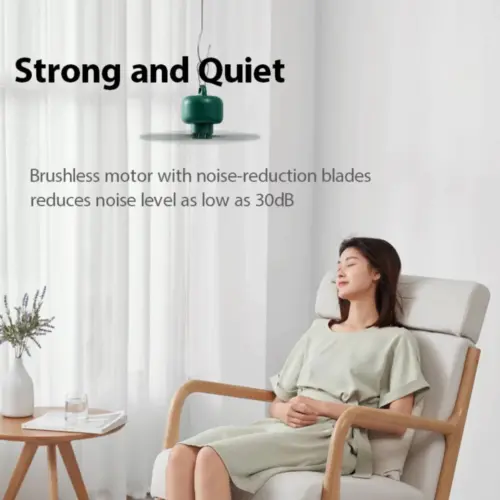 Quạt trần Jisulife FA16, pin 8.000mAh, 4 mức độ gió, động cơ không chổi than giảm tiếng ồn, hiệu suất cao - Hình ảnh 5