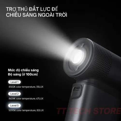 Quạt cầm tay Jisulife Handheld Fan Ultra 2, pin 9.000mAh, 100 mức gió, giảm ồn gấp 3 lần, cảm biến gió 17m/s - Hình ảnh 8
