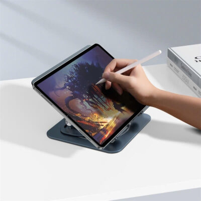 Giá đỡ Laptop hiệu Baseus UltraStable Pro Series Rotatable and Foldable Space Grey - Nâng tầm không gian làm việc của bạn lên một đẳng cấp chuyên nghiệp với giá đỡ laptop <strong>Baseus UltraStable Pro Series</strong>. Được chế tác từ hợp kim nhôm nguyên khối siêu vững chắc, sản phẩm mang lại sự ổn định tuyệt đối cho cả những chiếc laptop nặng nhất. Tận hưởng sự linh hoạt tối đa với tính năng xoay 360° độc đáo, dễ dàng chia sẻ màn hình và tùy chỉnh góc nhìn. Thiết kế công thái học giúp nâng cao màn hình ngang tầm mắt, cải thiện tư thế và chống mỏi cổ vai gáy hiệu quả. Khi không sử dụng, giá đỡ có thể gập gọn hoàn toàn, tiện lợi mang theo mọi lúc mọi nơi. Hãy đầu tư cho sức khỏe và hiệu suất làm việc với <strong>Baseus UltraStable Pro Series</strong>.