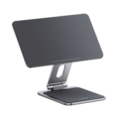 Giá đỡ Tablet hiệu Baseus MagStable Series Magnetic for Pad 12.9'' Space Grey - Nâng tầm trải nghiệm iPad của bạn lên một đẳng cấp hoàn toàn mới với giá đỡ từ tính <strong>Baseus MagStable Series Magnetic</strong>. Được thiết kế dành riêng cho iPad Pro/Air 12.9", sản phẩm biến chiếc tablet của bạn thành một màn hình desktop thanh lịch, chuyên nghiệp. Với lực hút nam châm cực mạnh, chỉ cần một chạm là iPad của bạn đã được giữ chắc chắn. Thân giá đỡ làm từ hợp kim nhôm nguyên khối, cùng khả năng xoay 360° và điều chỉnh góc nghiêng linh hoạt, mang đến tư thế làm việc công thái học hoàn hảo, chống mỏi cổ vai gáy. Hãy giải phóng tiềm năng của iPad và tạo ra một không gian làm việc tối giản, hiện đại với <strong>Baseus MagStable Series Magnetic</strong>.