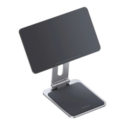 Giá đỡ Tablet hiệu Baseus MagStable Series Magnetic for Pad 12.9'' Space Grey - Nâng tầm trải nghiệm iPad của bạn lên một đẳng cấp hoàn toàn mới với giá đỡ từ tính <strong>Baseus MagStable Series Magnetic</strong>. Được thiết kế dành riêng cho iPad Pro/Air 12.9", sản phẩm biến chiếc tablet của bạn thành một màn hình desktop thanh lịch, chuyên nghiệp. Với lực hút nam châm cực mạnh, chỉ cần một chạm là iPad của bạn đã được giữ chắc chắn. Thân giá đỡ làm từ hợp kim nhôm nguyên khối, cùng khả năng xoay 360° và điều chỉnh góc nghiêng linh hoạt, mang đến tư thế làm việc công thái học hoàn hảo, chống mỏi cổ vai gáy. Hãy giải phóng tiềm năng của iPad và tạo ra một không gian làm việc tối giản, hiện đại với <strong>Baseus MagStable Series Magnetic</strong>.
