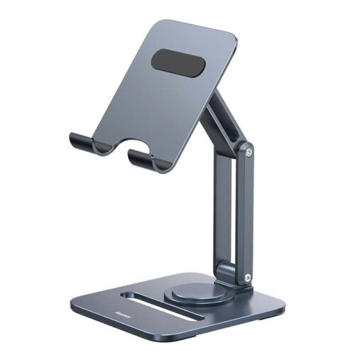 Giá đỡ Tablet hiệu Baseus Desktop Biaxial Foldable Metal (Rotatable Version) - Xoay 360°, Trục Kép, Gấp Gọn, Chống Mỏi Cổ