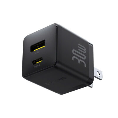 Sạc nhanh hiệu Baseus Palm C+U 30W US - Trải nghiệm sức mạnh sạc nhanh vượt trội trong một thiết kế tối giản với <strong>Baseus Palm C+U 30W US</strong>. Đây là giải pháp năng lượng "tất cả trong một", với công suất 30W mạnh mẽ có khả năng sạc nhanh cho cả MacBook Air, iPad Pro và điện thoại. Trang bị 2 cổng USB-C (PD 30W) và USB-A (QC 18W), củ sạc này đáp ứng mọi nhu cầu sạc của bạn. Kích thước siêu nhỏ gọn chỉ nằm trong lòng bàn tay, lý tưởng cho việc di chuyển. Tích hợp công nghệ SuperSi và các tính năng bảo vệ an toàn, <strong>Baseus Palm C+U 30W US</strong> là sự nâng cấp hoàn hảo cho mọi tín đồ công nghệ.