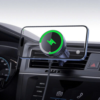 Đế giữ điện thoại kiêm sạc không dây từ tính trên xe hơi hiệu Baseus MagPro Series Air Vent Version 15W Qi2.0 - Trải nghiệm sự tiện lợi và tốc độ sạc đỉnh cao trên xe hơi với <strong>Baseus MagPro Series Air Vent Version 15W Qi2.0</strong>. Đây là giải pháp hoàn hảo cho người dùng iPhone, được chứng nhận chuẩn Qi2 mới nhất, mang đến công suất sạc không dây 15W thực thụ, nhanh gấp đôi so với các loại sạc MagSafe thông thường. Lực hút từ tính "MagPro" cực mạnh giữ chặt điện thoại của bạn trên mọi cung đường, trong khi ngàm kẹp cửa gió thế hệ mới đảm bảo sự ổn định tuyệt đối. Với thiết kế sang trọng và khả năng xoay 360 độ, <strong>Baseus MagPro Series Air Vent Version 15W Qi2.0</strong> không chỉ là một phụ kiện, mà là một sự nâng cấp đẳng cấp cho chiếc xe của bạn.