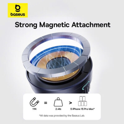 Đế giữ điện thoại kiêm sạc không dây từ tính trên xe hơi hiệu Baseus MagPro Series Air Vent Version 15W Qi2.0 - Trải nghiệm sự tiện lợi và tốc độ sạc đỉnh cao trên xe hơi với <strong>Baseus MagPro Series Air Vent Version 15W Qi2.0</strong>. Đây là giải pháp hoàn hảo cho người dùng iPhone, được chứng nhận chuẩn Qi2 mới nhất, mang đến công suất sạc không dây 15W thực thụ, nhanh gấp đôi so với các loại sạc MagSafe thông thường. Lực hút từ tính "MagPro" cực mạnh giữ chặt điện thoại của bạn trên mọi cung đường, trong khi ngàm kẹp cửa gió thế hệ mới đảm bảo sự ổn định tuyệt đối. Với thiết kế sang trọng và khả năng xoay 360 độ, <strong>Baseus MagPro Series Air Vent Version 15W Qi2.0</strong> không chỉ là một phụ kiện, mà là một sự nâng cấp đẳng cấp cho chiếc xe của bạn.