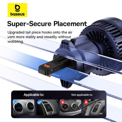 Đế giữ điện thoại kiêm sạc không dây từ tính trên xe hơi hiệu Baseus MagPro Series Air Vent Version 15W Qi2.0 - Trải nghiệm sự tiện lợi và tốc độ sạc đỉnh cao trên xe hơi với <strong>Baseus MagPro Series Air Vent Version 15W Qi2.0</strong>. Đây là giải pháp hoàn hảo cho người dùng iPhone, được chứng nhận chuẩn Qi2 mới nhất, mang đến công suất sạc không dây 15W thực thụ, nhanh gấp đôi so với các loại sạc MagSafe thông thường. Lực hút từ tính "MagPro" cực mạnh giữ chặt điện thoại của bạn trên mọi cung đường, trong khi ngàm kẹp cửa gió thế hệ mới đảm bảo sự ổn định tuyệt đối. Với thiết kế sang trọng và khả năng xoay 360 độ, <strong>Baseus MagPro Series Air Vent Version 15W Qi2.0</strong> không chỉ là một phụ kiện, mà là một sự nâng cấp đẳng cấp cho chiếc xe của bạn.