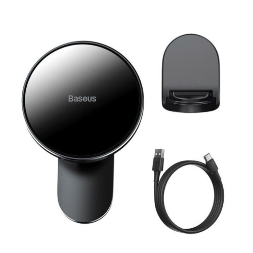 Giá Đỡ Sạc Không Dây Ô Tô Baseus Big Energy - Hít Từ Tính Cực Mạnh, Sạc Nhanh 15W, Cho iPhone & Android - Hình ảnh 7