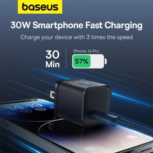 Sạc nhanh hiệu Baseus GaN5S 1C 30W US - Hình ảnh 4
