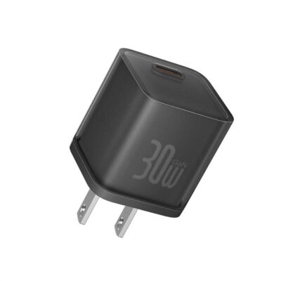 Sạc nhanh hiệu Baseus GaN5S 1C 30W US - Đừng để kích thước đánh lừa bạn! Củ sạc <strong>Baseus GaN5S 1C 30W US</strong> là một "gã khổng lồ" năng lượng trong một thân hình tí hon. Tích hợp công nghệ GaN5S tiên tiến nhất, sản phẩm mang đến công suất 30W mạnh mẽ, có khả năng sạc nhanh cho cả MacBook Air, iPad Pro và hỗ trợ sạc siêu nhanh cho Samsung. Với kích thước chỉ tương đương một đồng xu, đây là người bạn đồng hành lý tưởng cho những chuyến đi, giúp tiết kiệm không gian mà không hy sinh hiệu suất. An toàn, mạnh mẽ và siêu di động, <strong>Baseus GaN5S 1C 30W US</strong> là giải pháp sạc tối giản cho mọi tín đồ công nghệ.