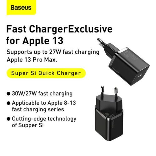 Sạc nhanh hiệu Baseus Super Si IC 30W EU - Hình ảnh 10