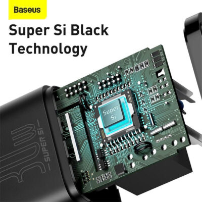 Sạc nhanh hiệu Baseus Super Si IC 30W EU - Trải nghiệm sức mạnh sạc nhanh vượt trội trong một thiết kế tối giản với <strong>Baseus Super Si IC 30W EU</strong>. Đây là giải pháp năng lượng "tất cả trong một", với công suất 30W mạnh mẽ có khả năng sạc nhanh cho cả MacBook Air, iPad Pro và điện thoại. Tích hợp công nghệ SuperSi tiên tiến, củ sạc có kích thước cực kỳ nhỏ gọn, lý tưởng cho việc di chuyển. Chip thông minh tự động nhận diện thiết bị và bảo vệ an toàn, chống quá nhiệt, quá dòng. Hãy nâng cấp trải nghiệm sạc của bạn và đơn giản hóa cuộc sống với củ sạc đa năng <strong>Baseus Super Si IC 30W EU</strong>.