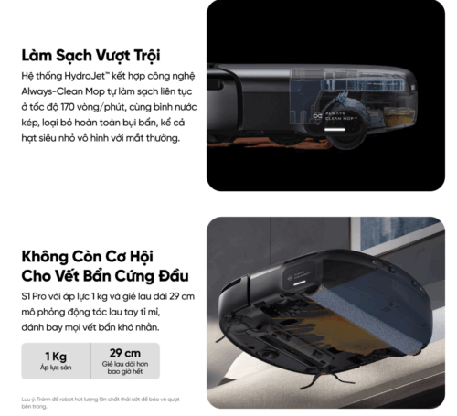 Robot hút bụi lau sàn eufy Omni S1 Pro - Hình ảnh 17